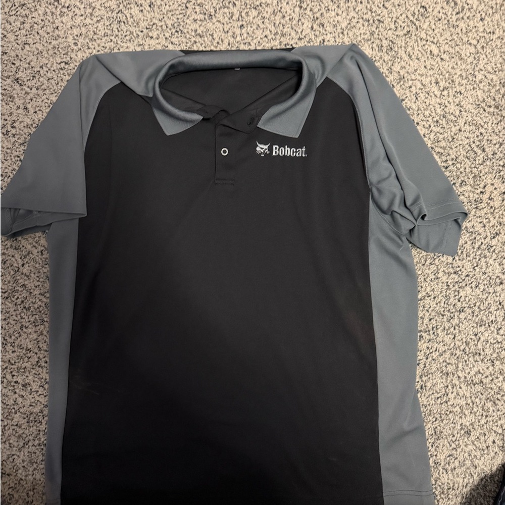Bobcat Black and Gray Polo Shirt